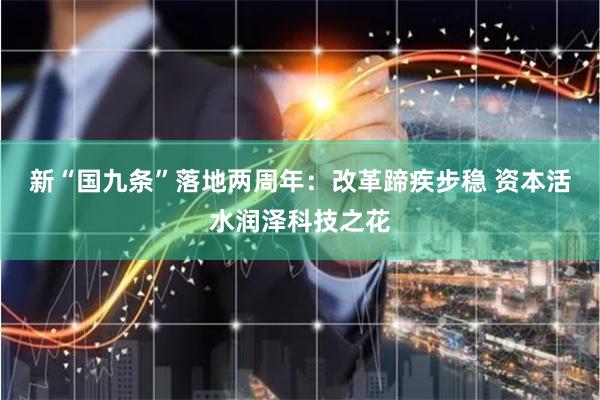 新“国九条”落地两周年：改革蹄疾步稳 资本活水润泽科技之花